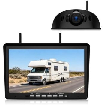 ZEROXCLUB Wireless RV Backup Camera System with 10.1-Inch DVR Monitor, 1 Rear