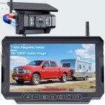 HD 1080P Magnetic Wireless Backup Camera for RV - 1-Min Easy Install